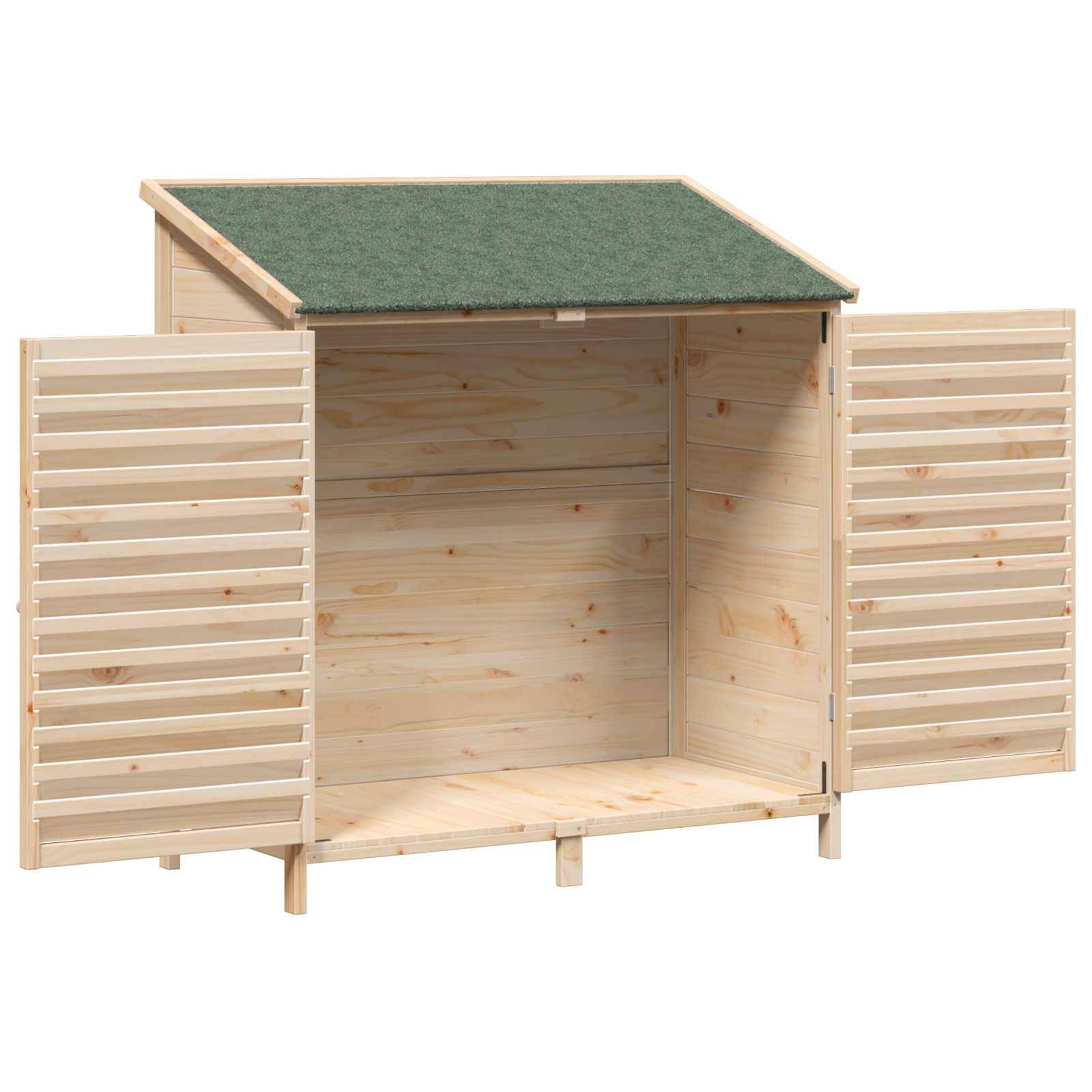vidaXL Garten Shed Natur 106 x 56 x 113,5 cm Massivholz aus Fichte