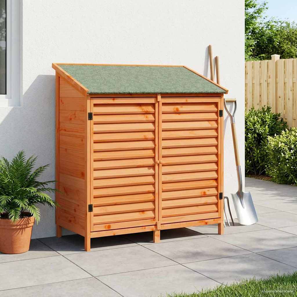 vidaXL Garten Shed Braun 106 x 56 x 113,5 cm Massivholz aus Fichte
