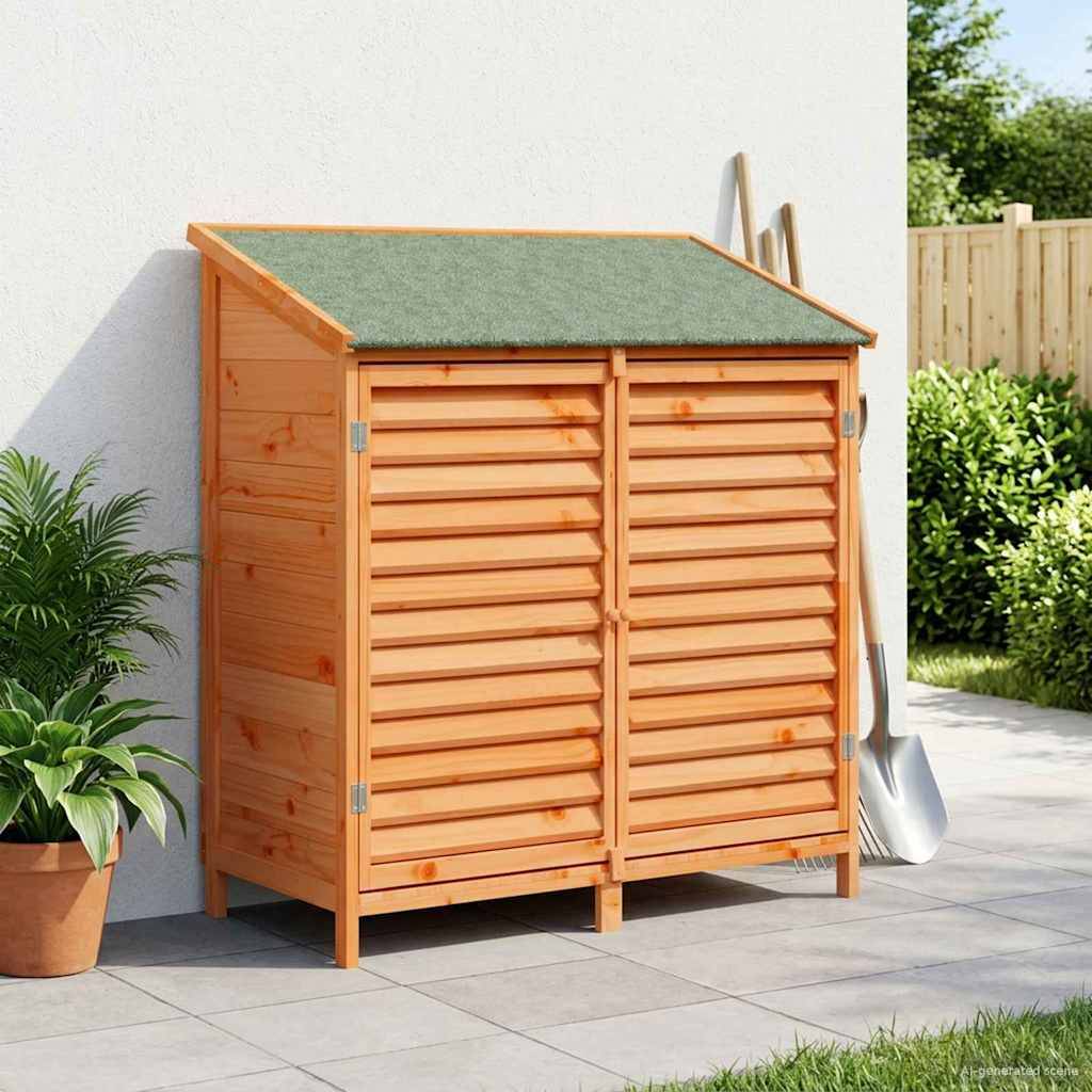 vidaXL Garten Shed Braun 106 x 56 x 113,5 cm Massivholz aus Fichte