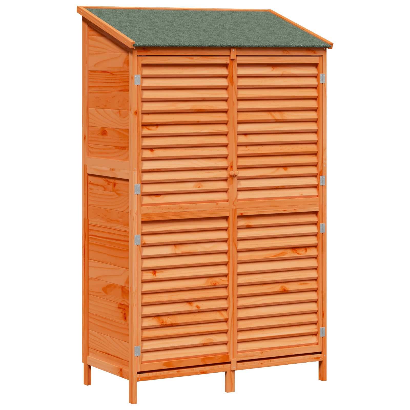 vidaXL Garten Shed Braun 106 x 56 x 176,5 cm Massivholz aus Fichte