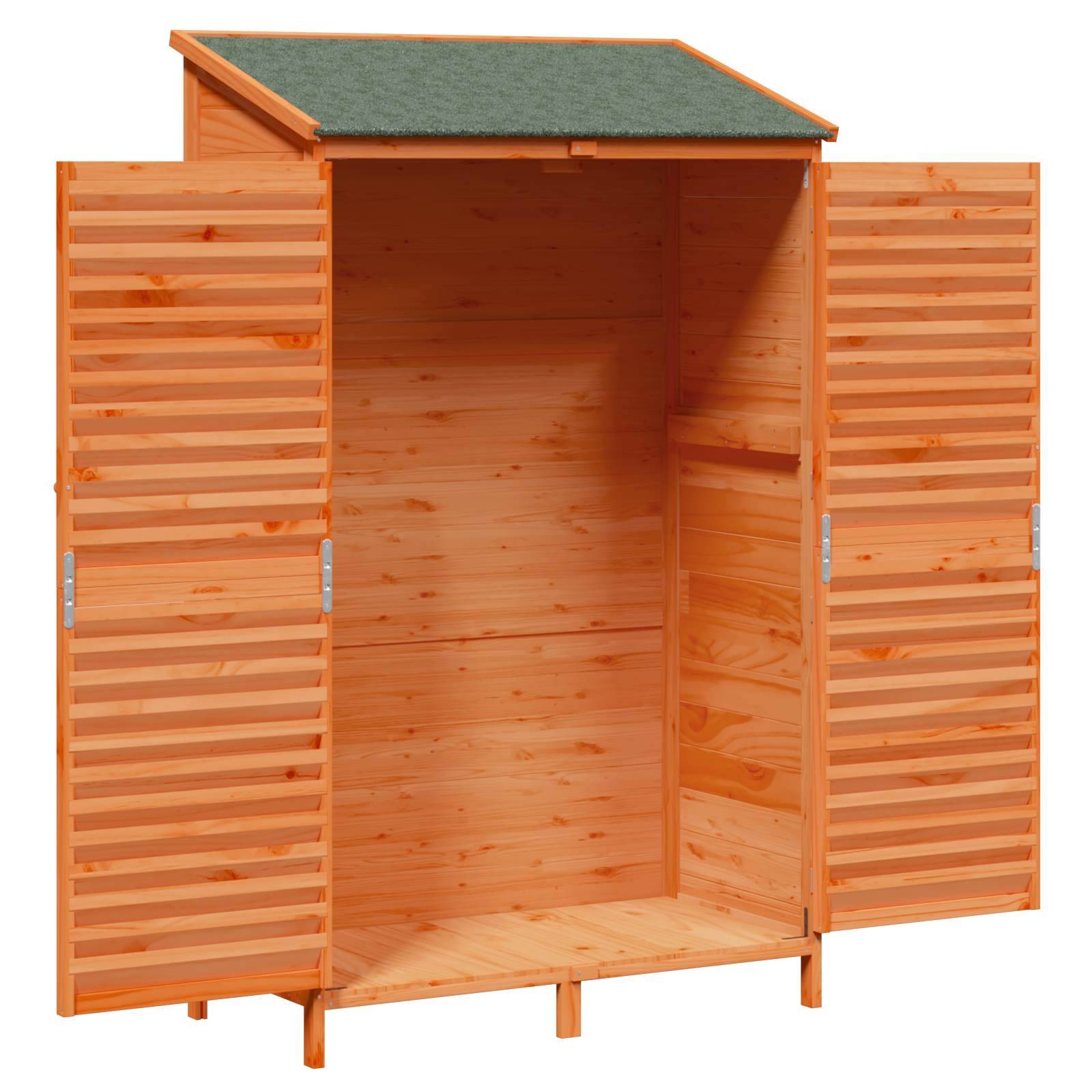 vidaXL Garten Shed Braun 106 x 56 x 176,5 cm Massivholz aus Fichte