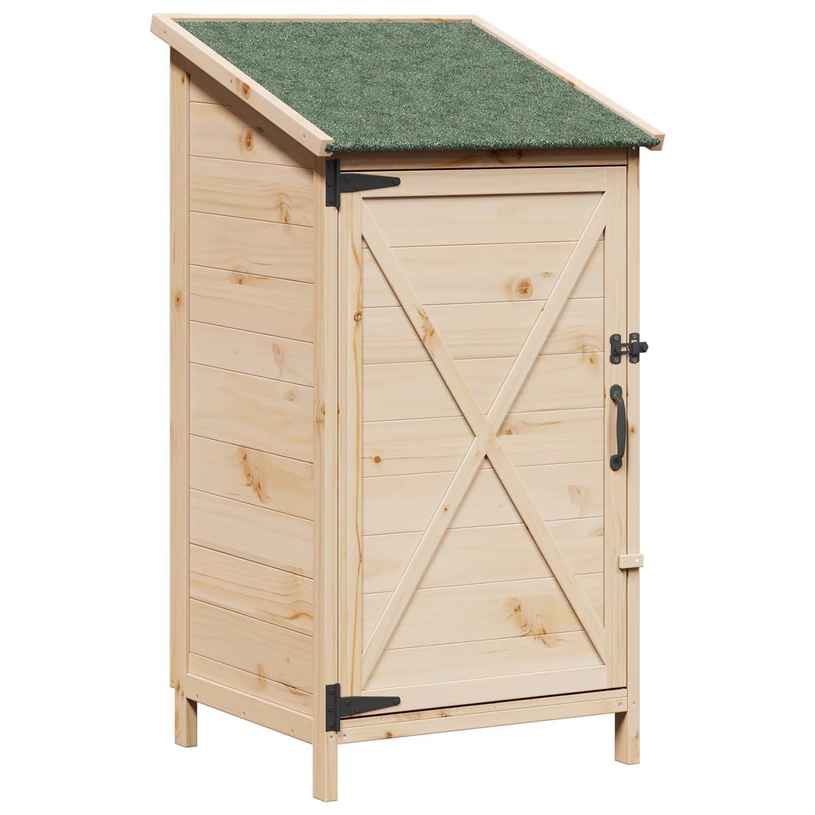 vidaXL Garten Shed Natur 59,5 x 56 x 113,5 cm Holzwerkstoff