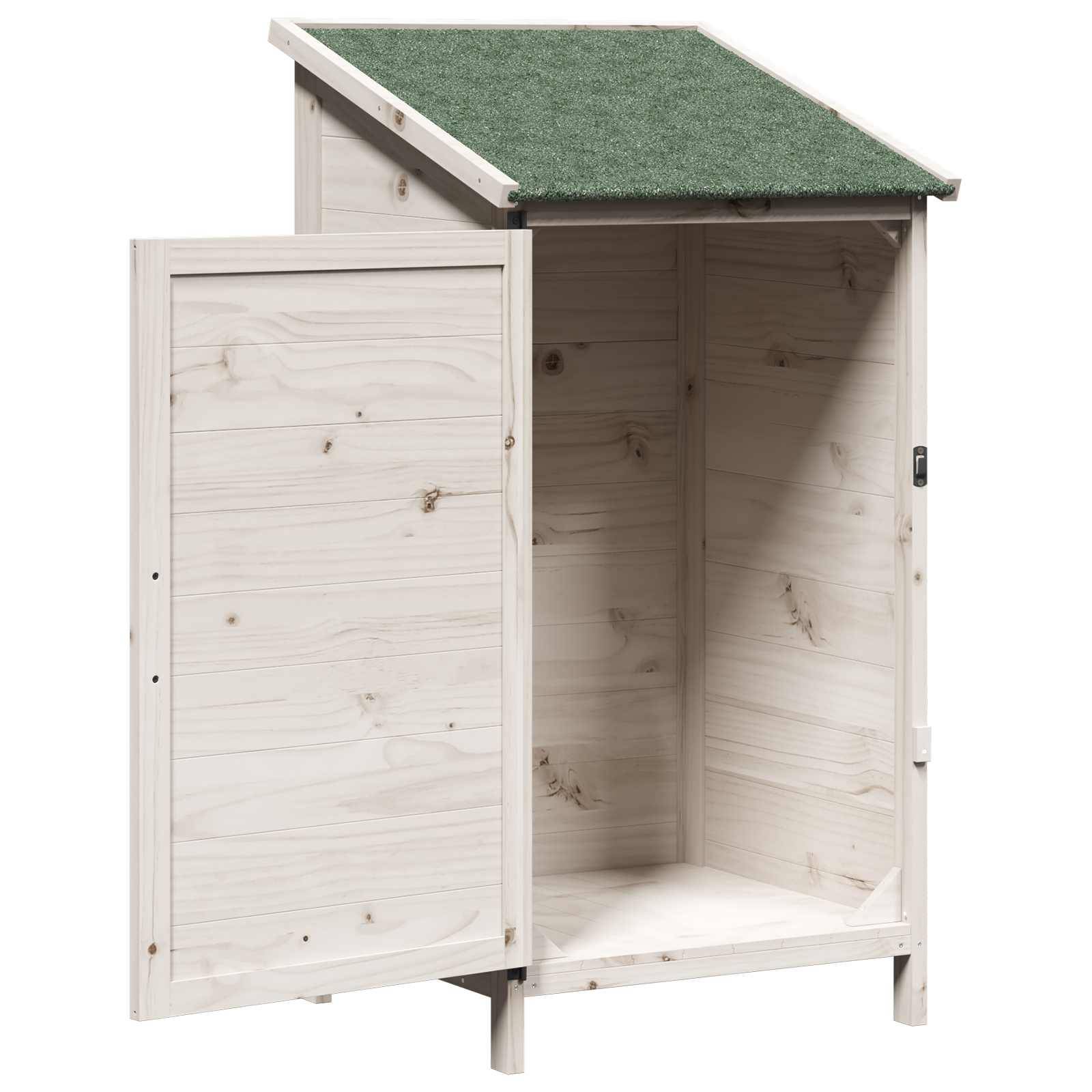 vidaXL Garten Shed Weiß 59,5 x 56 x 113,5 cm Holzwerkstoff