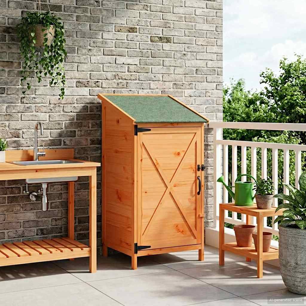 vidaXL Garten Shed Braun 59,5 x 56 x 113,5 cm Holzwerkstoff