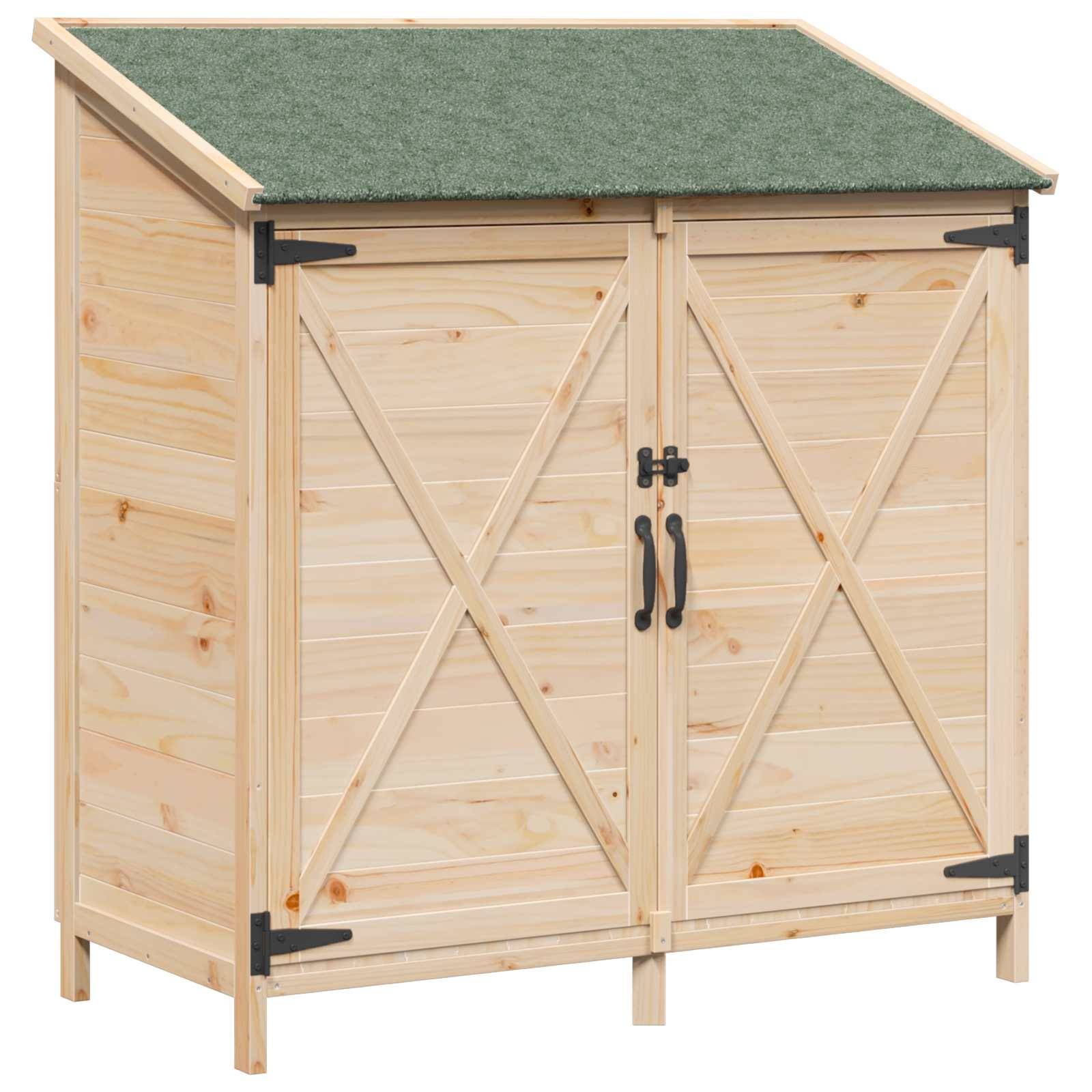vidaXL Garten Shed Natur 106 x 56 x 113,5 cm Holzwerkstoff