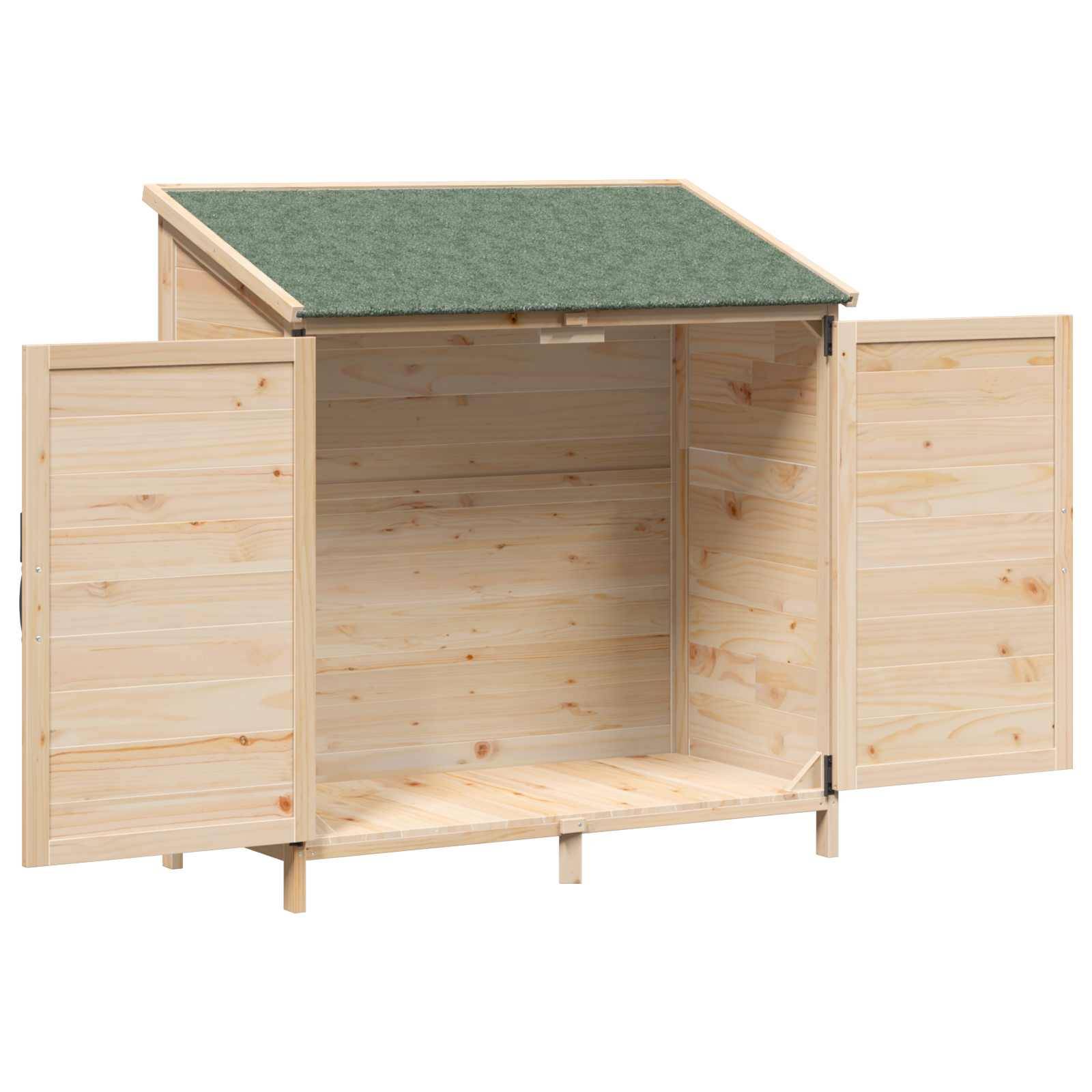 vidaXL Garten Shed Natur 106 x 56 x 113,5 cm Holzwerkstoff