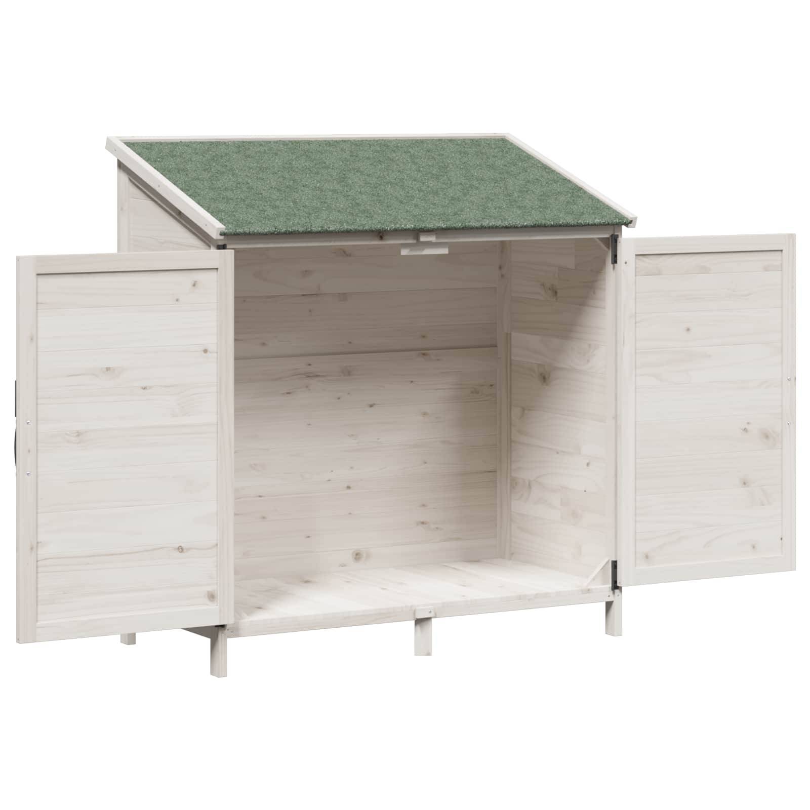 vidaXL Garten Shed Weiß 106 x 56 x 113,5 cm Holzwerkstoff