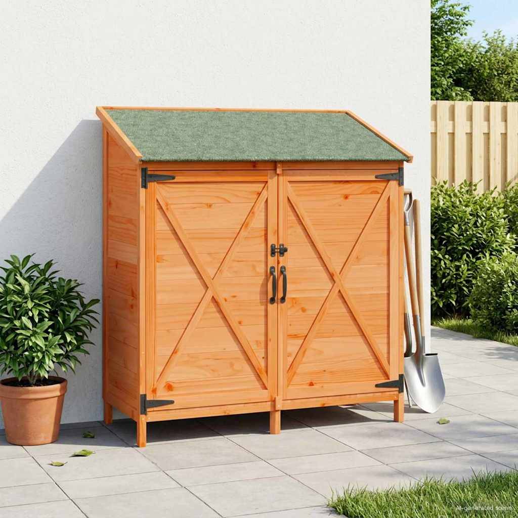 vidaXL Garten Shed Braun 106 x 56 x 113,5 cm Holzwerkstoff