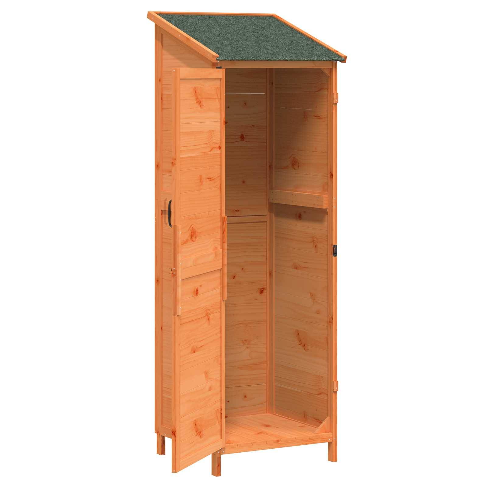 vidaXL Garten Shed Braun 59,5 x 56 x 176,5 cm Holzwerkstoff