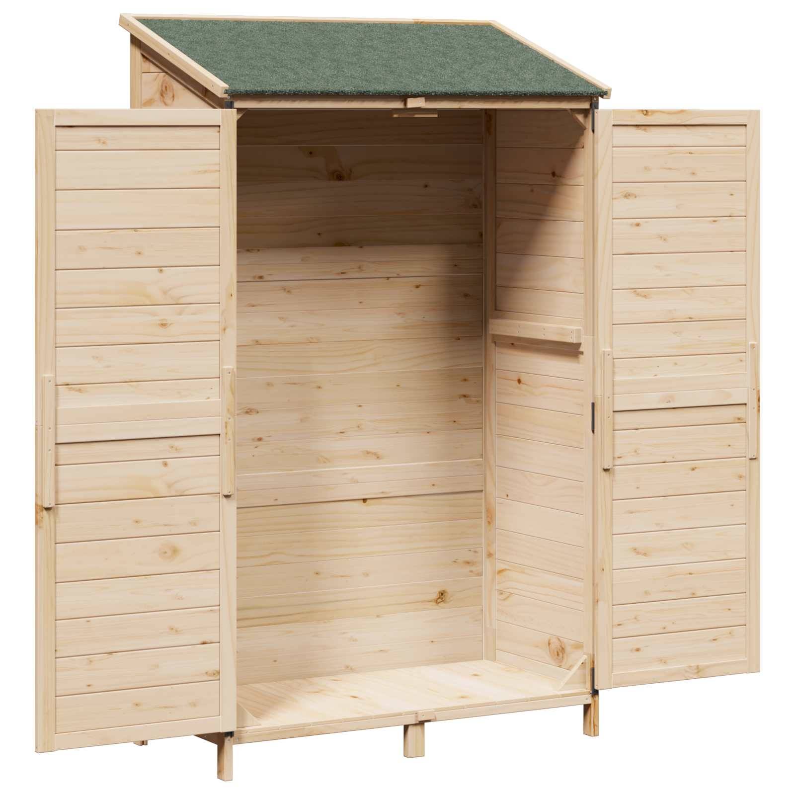 vidaXL Garten Shed Natur 106 x 56 x 176,5 cm Holzwerkstoff