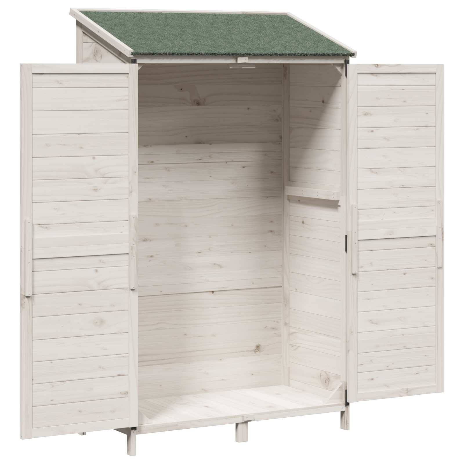 vidaXL Garten Shed Weiß 106 x 56 x 176,5 cm Holzwerkstoff