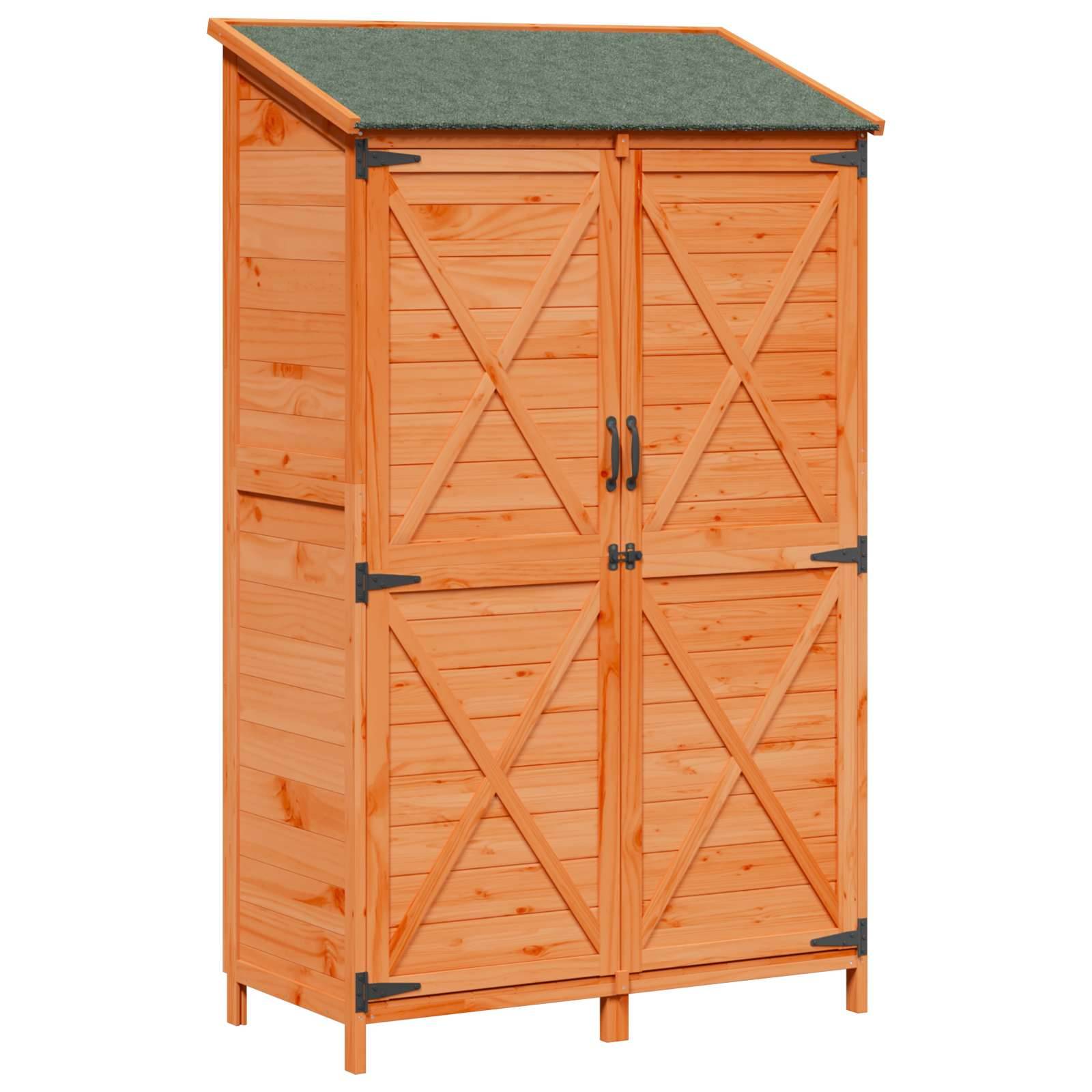 vidaXL Garten Shed Braun 106 x 56 x 176,5 cm Holzwerkstoff