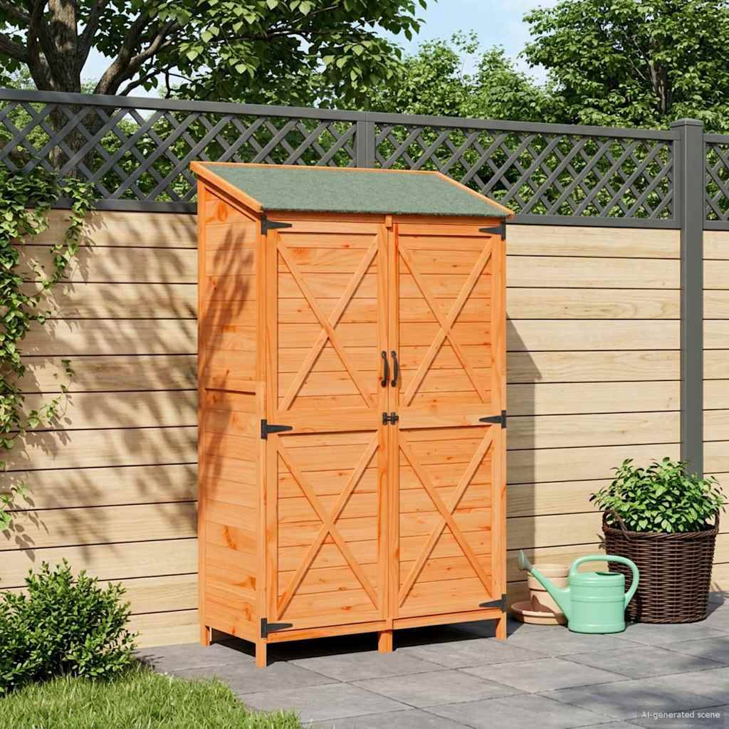 vidaXL Garten Shed Braun 106 x 56 x 176,5 cm Holzwerkstoff