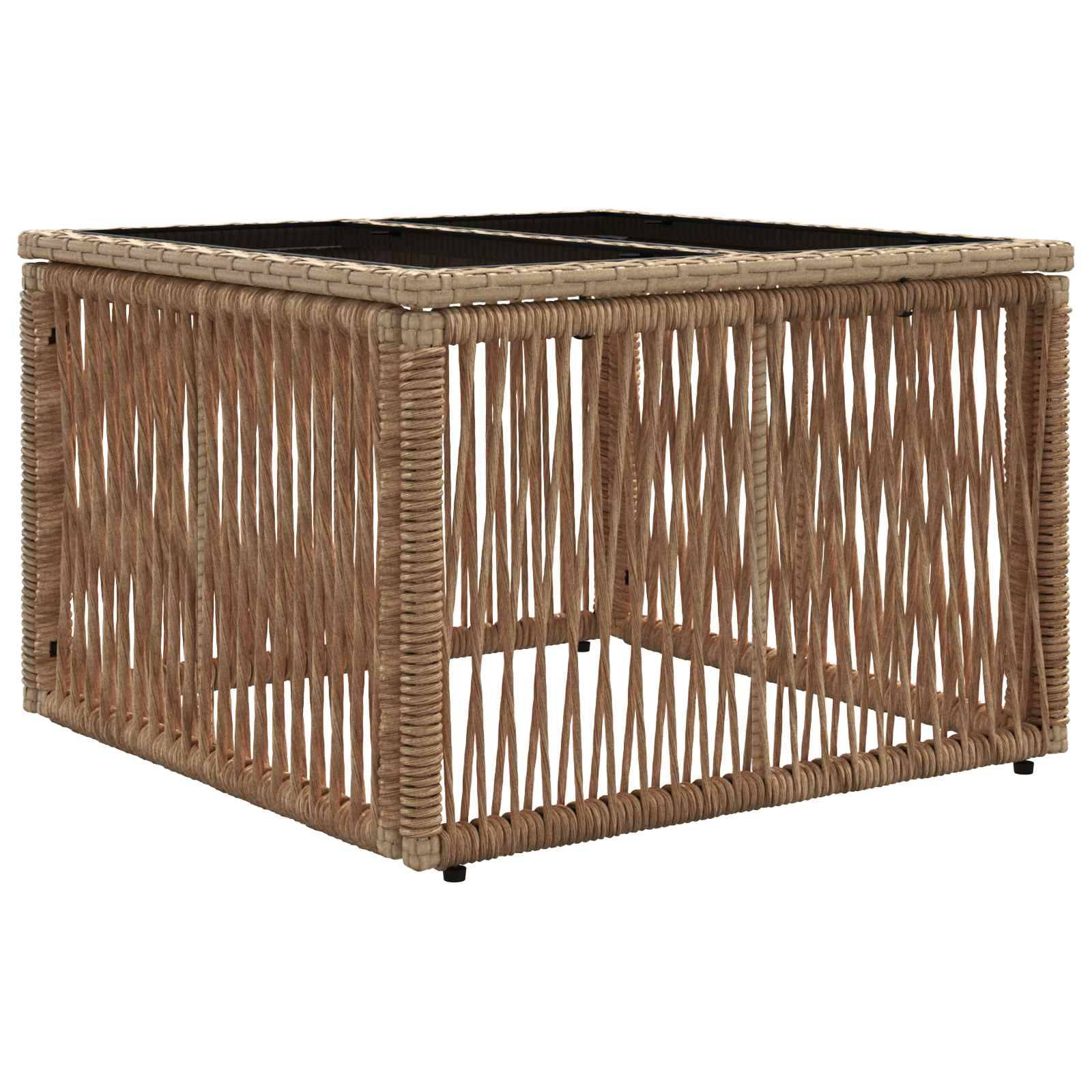 vidaXL Gartensofa-set 9 pcs Beige und Cremeweiß Poly-Rattan