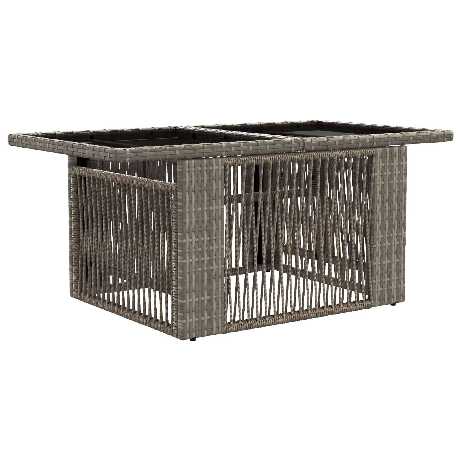 vidaXL Gartensofa-set 11 stk. Grau Poly-Rattan