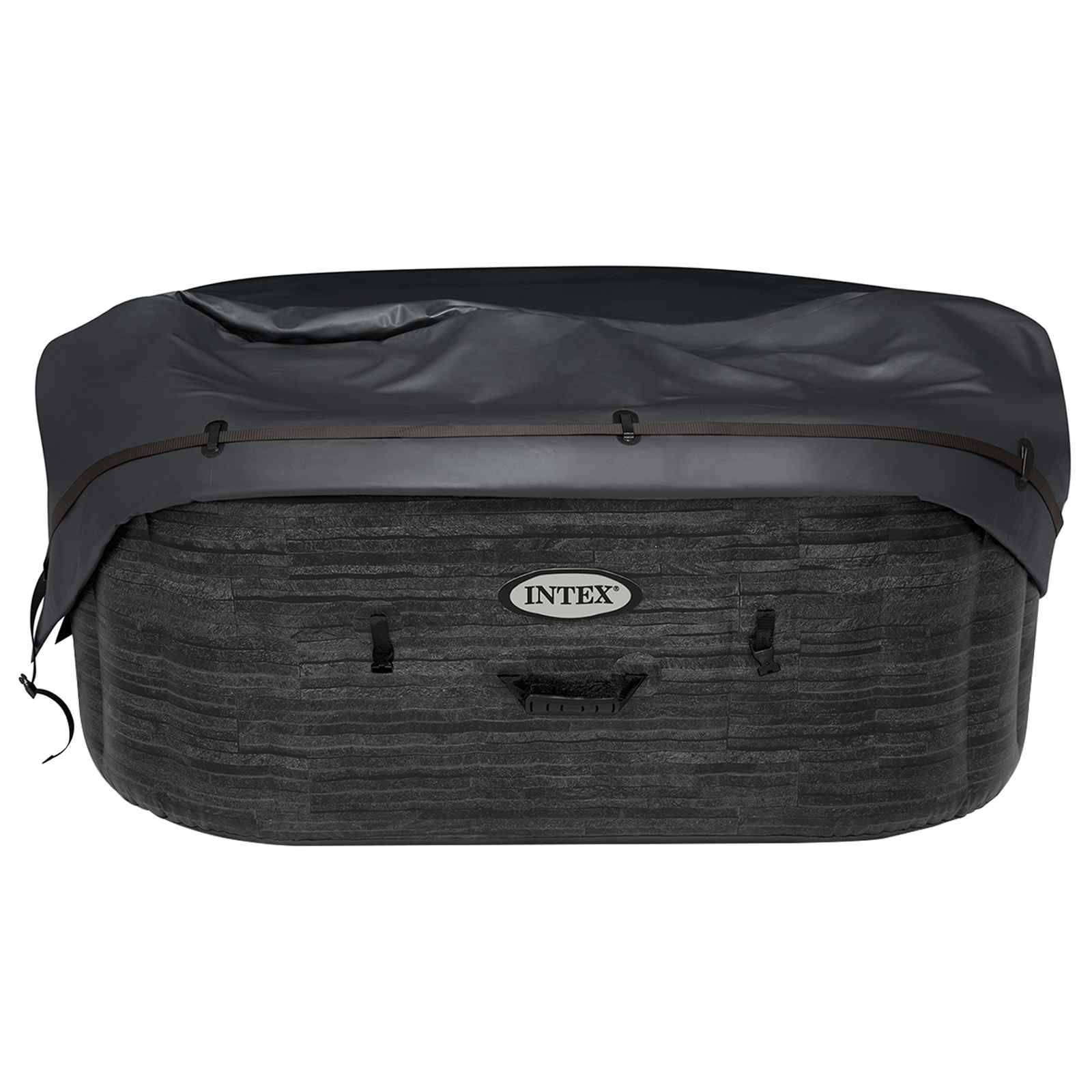INTEX Spa-Abdeckung INTEX Dunkelgrau 175 x 175 x 72 cm PVC und PU