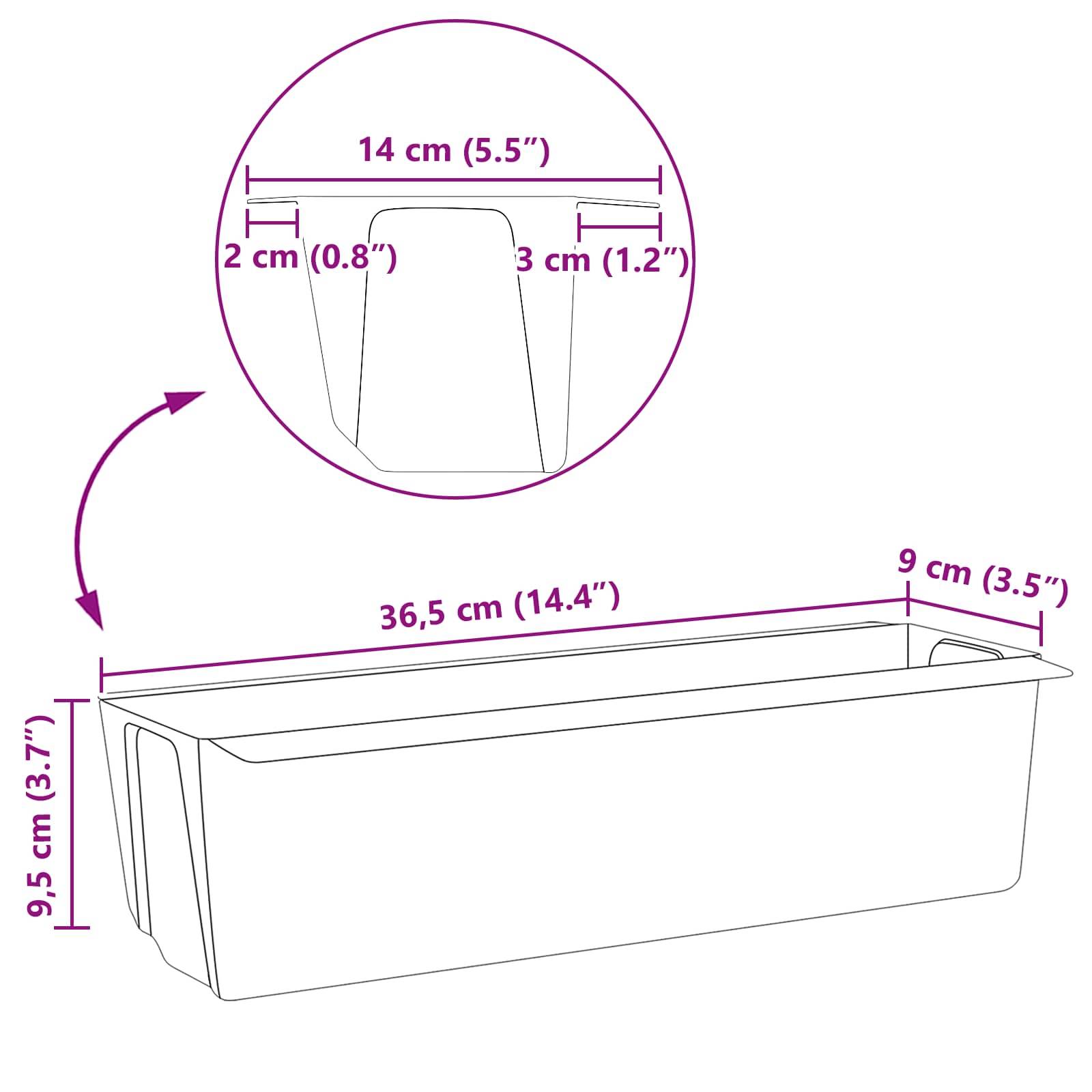 vidaXL Blumenboxen für Euro-Paletten 12 pcs Grün 36 x 13,5 x 9,5 cm