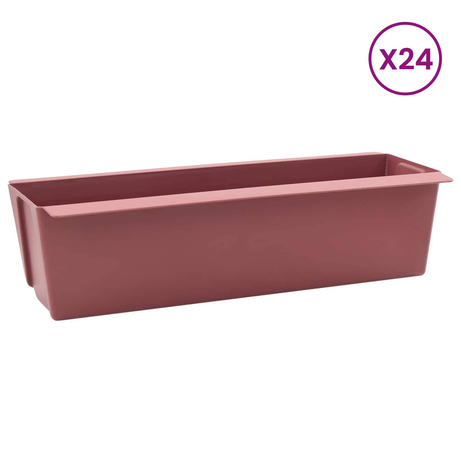 vidaXL Blumenboxen für Euro-Paletten 24 pcs Braun 36 x 13,5 x 9,5 cm