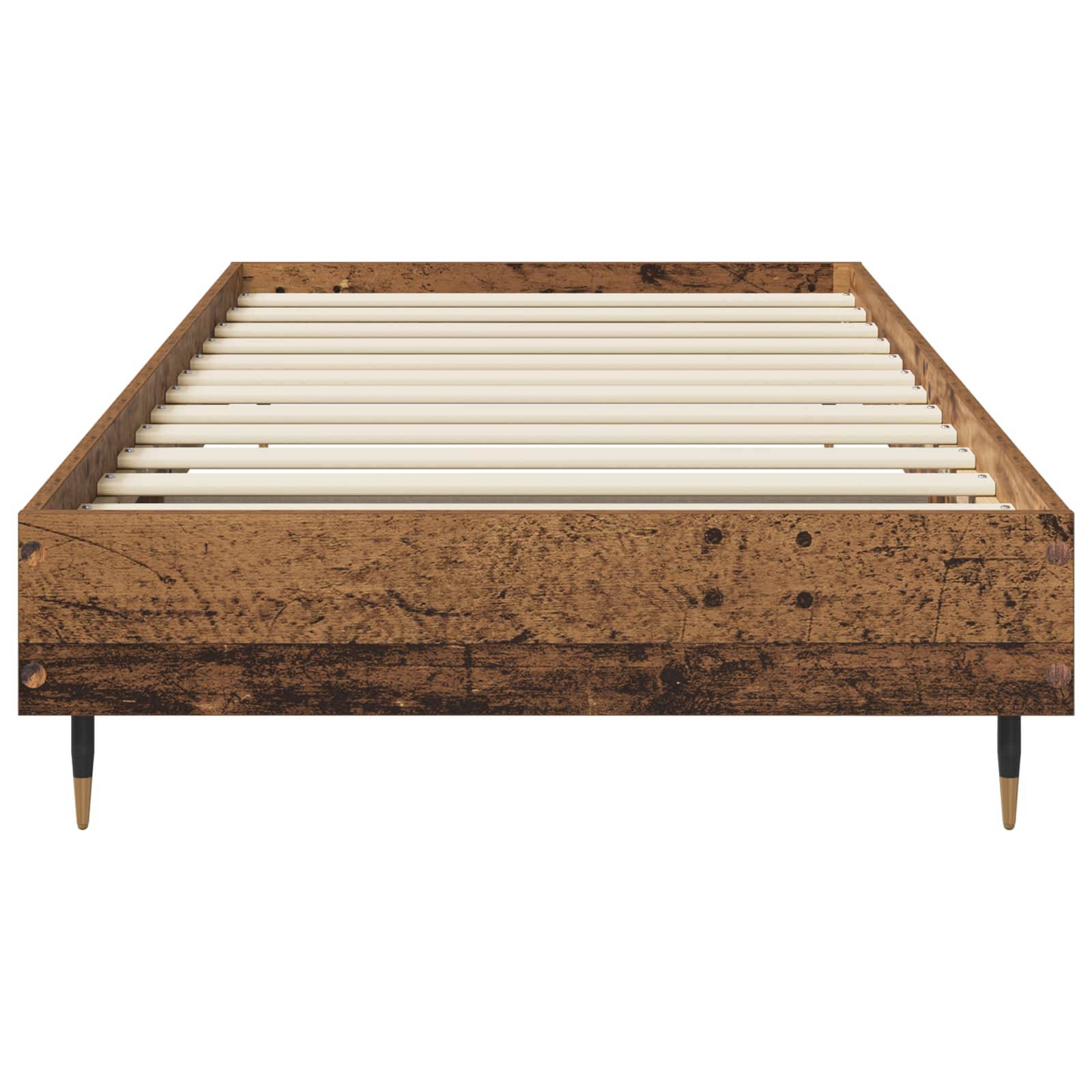 vidaXL Bettrahmen Altholz 80 x 200 cm Holzwerkstoff