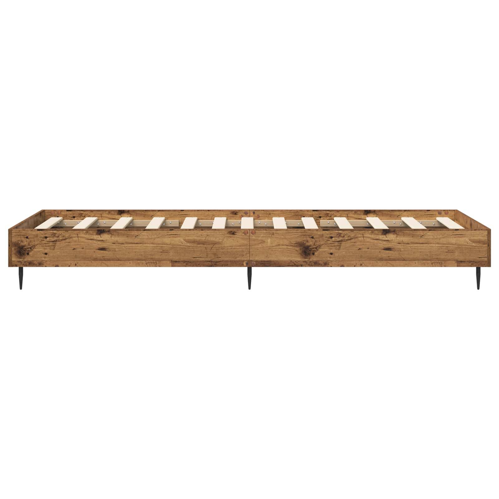 vidaXL Bettrahmen Altholz 80 x 200 cm Holzwerkstoff