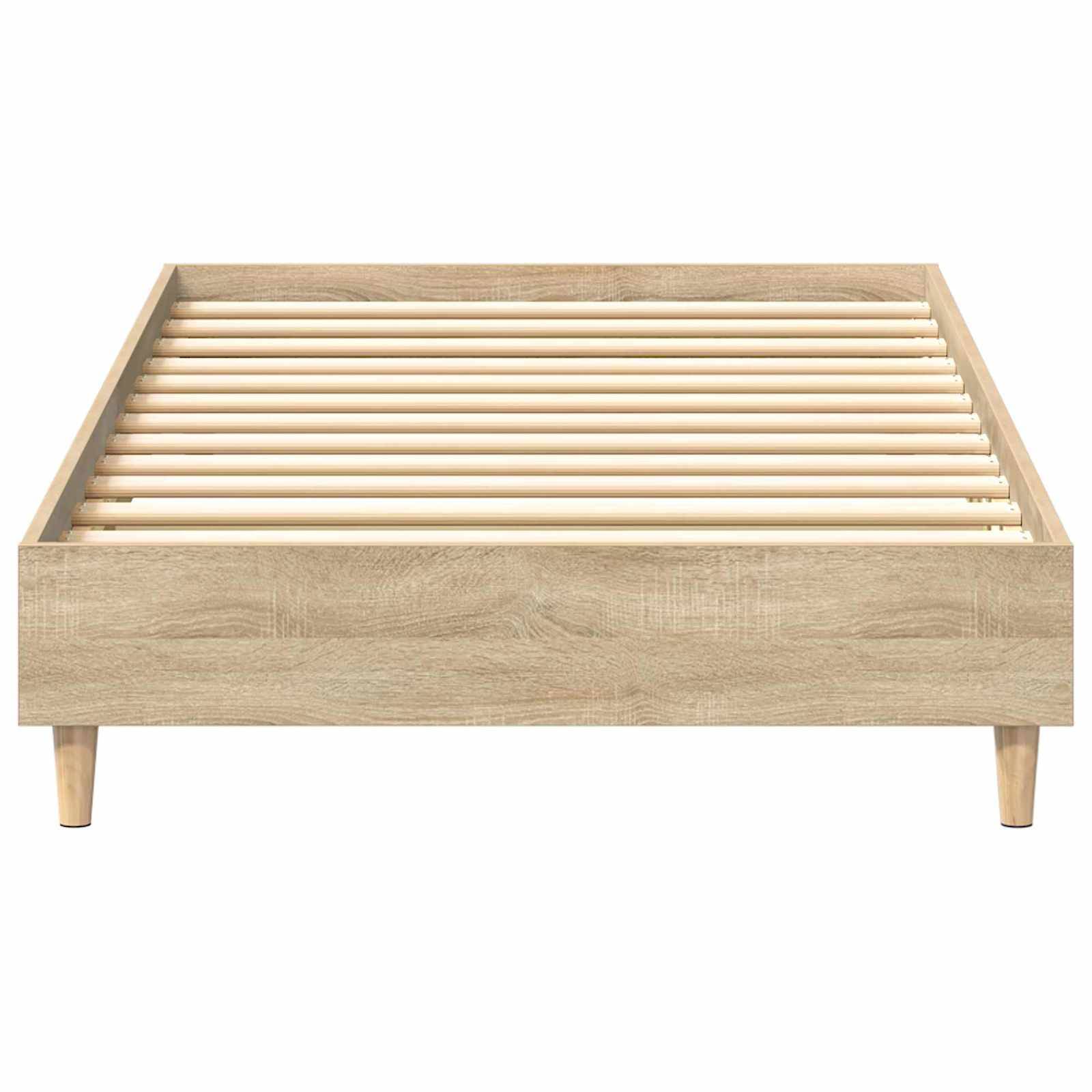 vidaXL Bettrahmen Sonoma-Eiche 80 x 200 cm Holzwerkstoff