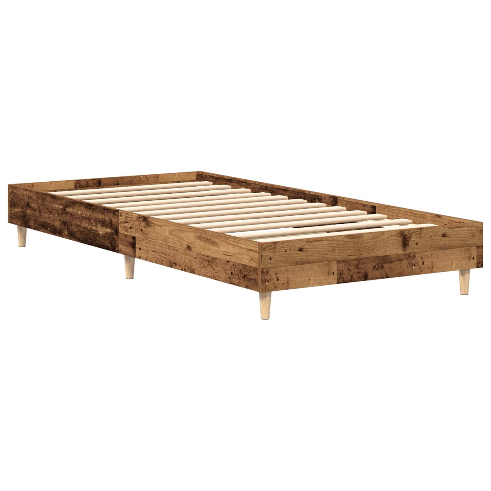 vidaXL Bettrahmen Altholz 80 x 200 cm Holzwerkstoff