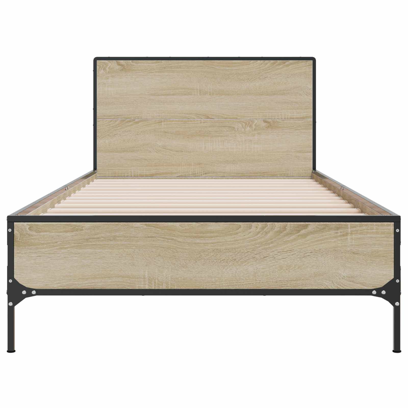 vidaXL Bettgestell mit Kopfteil Sonoma-Eiche 80 x 200 cm Holzwerkstoff