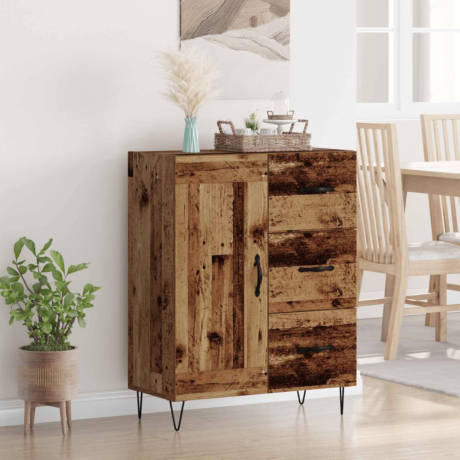 vidaXL Sideboard Altholz 69,5 x 34 x 90 cm Holzwerkstoff