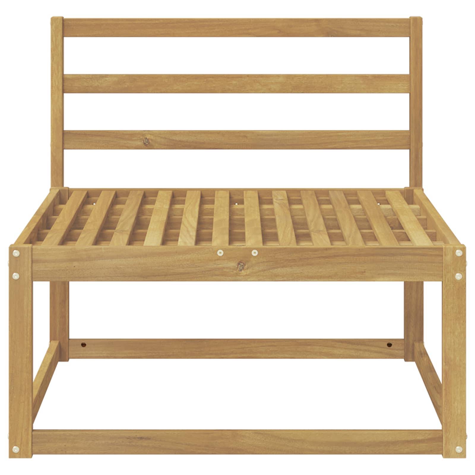 vidaXL Outdoor Mittelsofa Weiß 79 x 83 x 73 cm