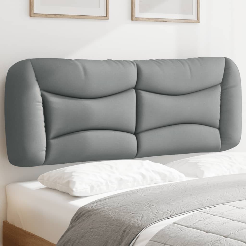 vidaXL Kopfteil-Kissen "Hvar" Hellgrau 137 cm Stoff