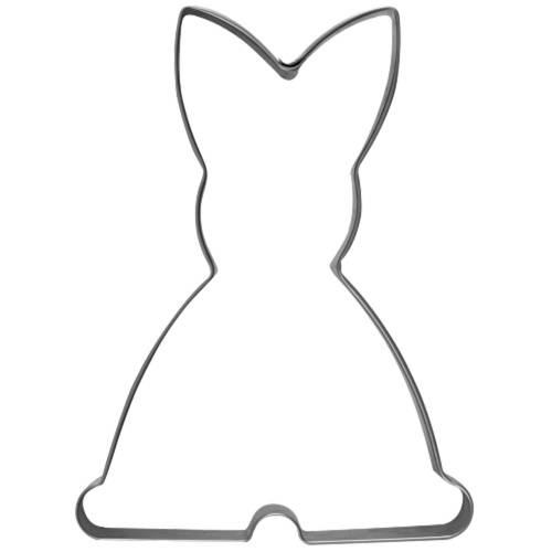 Neustanlo | Ausstechform Hase | Edelstahl | Kaninchen stehend, Größe 115 x 80 mm