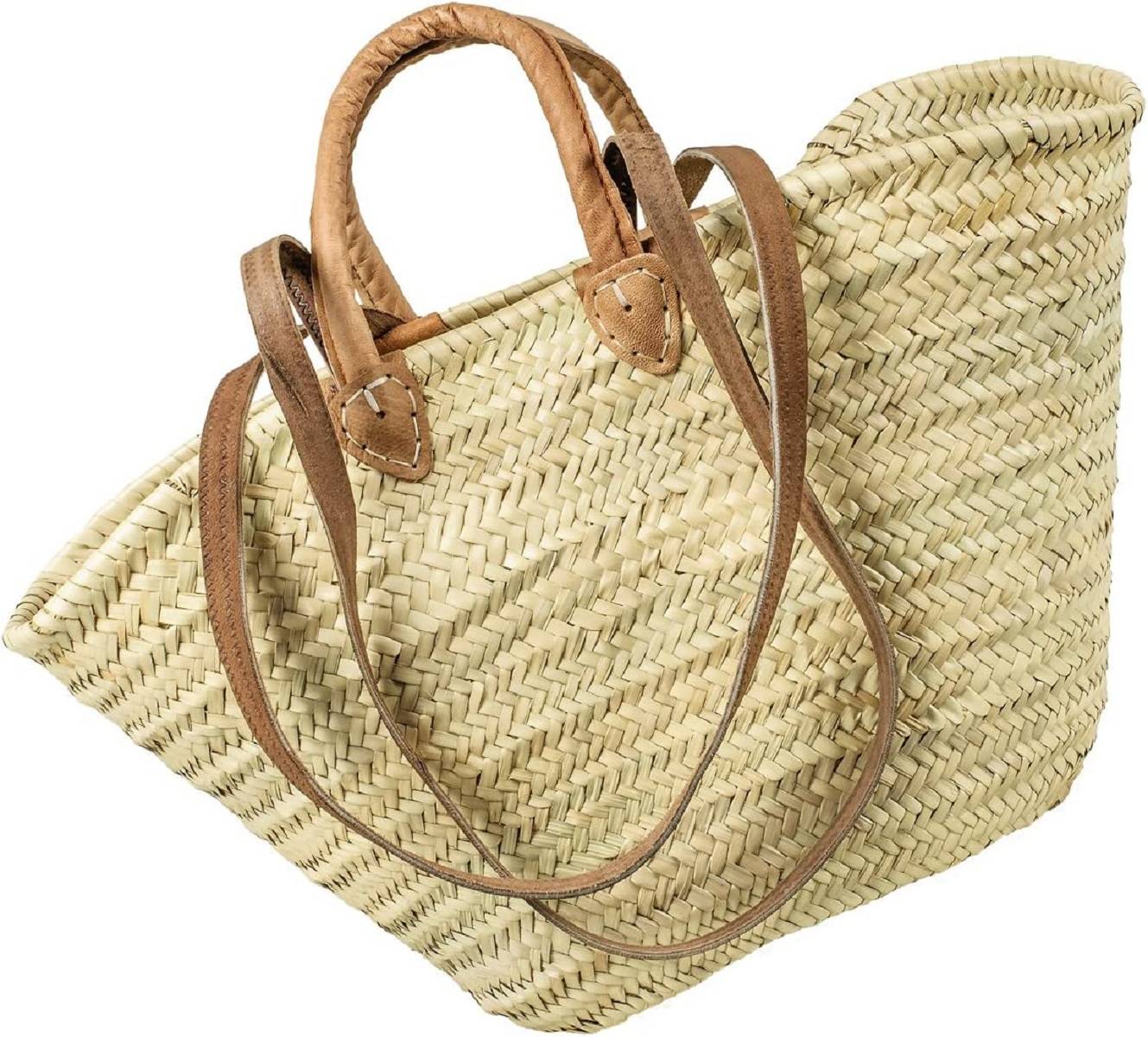 Neustanlo® Einkaufstasche Strandtasche Badetasche Palmtasche (Groß kurzer und Langer Henkel)