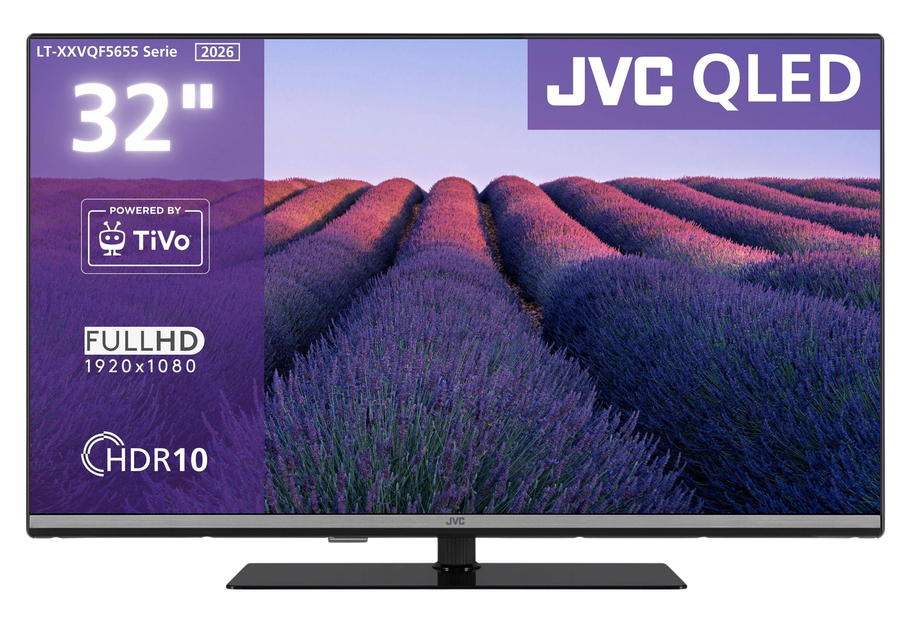 JVC LT-32VQF5655 32 Zoll QLED Smart TV HDR Fernseher mit Full HD Auflösung und Triple-Tuner (2026)
