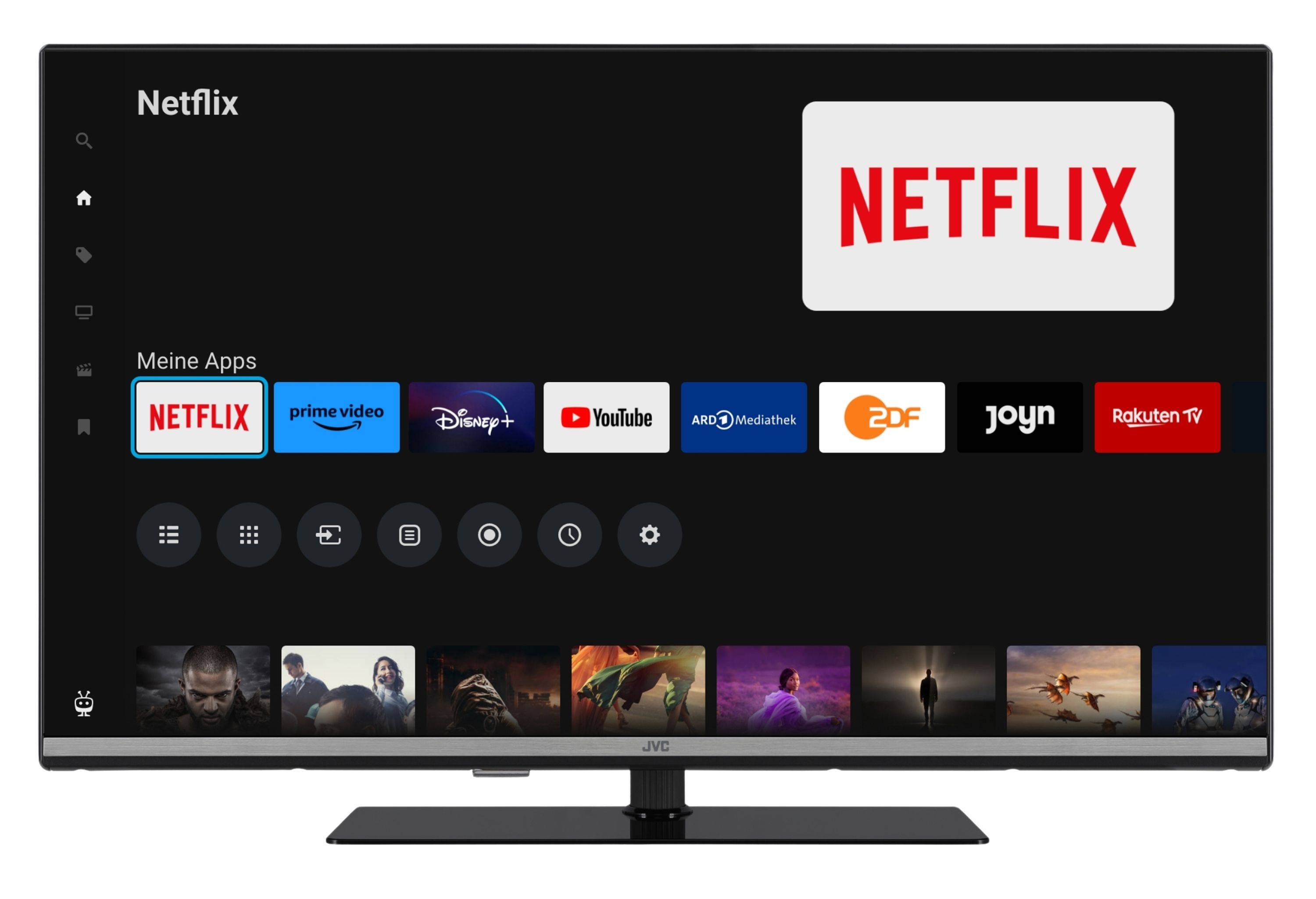 JVC LT-32VQF5655 32 Zoll QLED Smart TV HDR Fernseher mit Full HD Auflösung und Triple-Tuner (2026)
