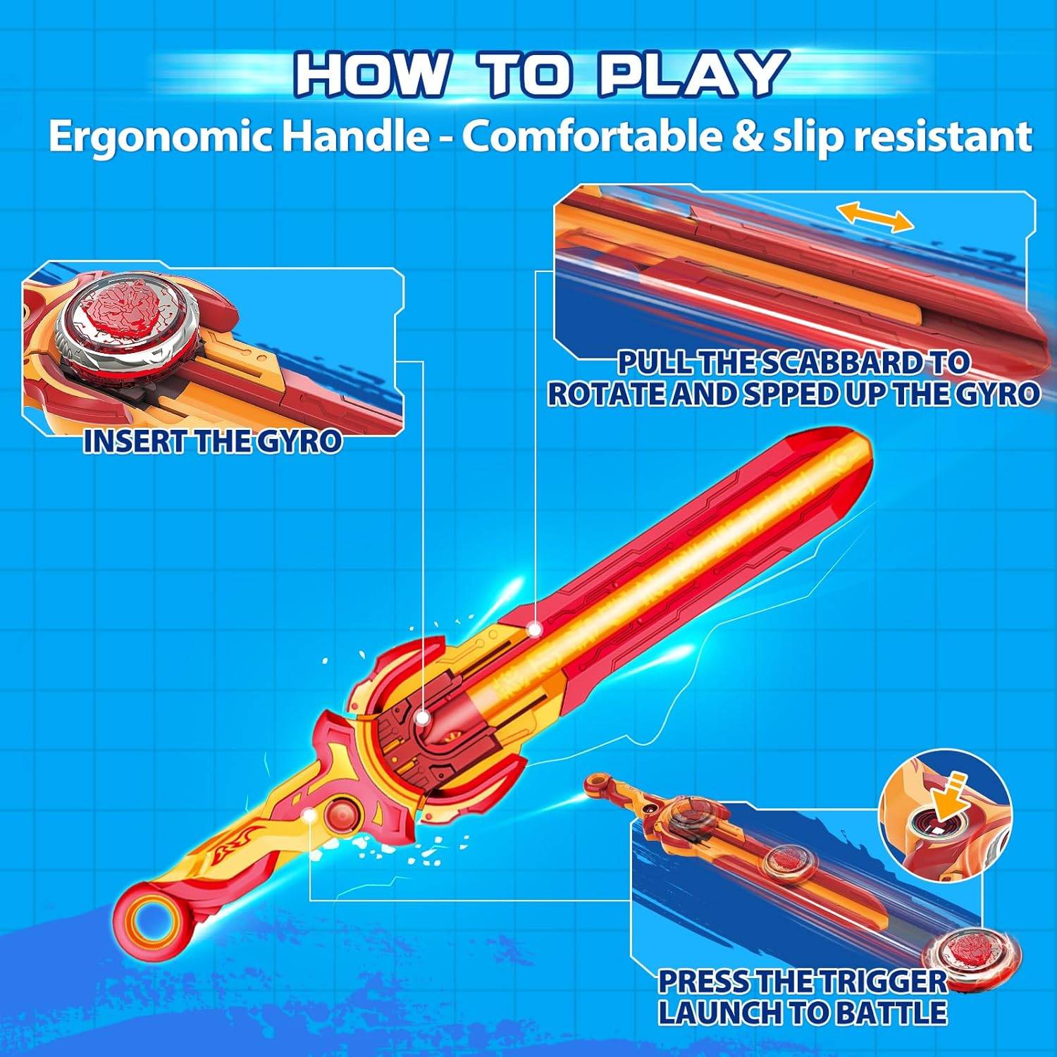 INFINITY NADO Battle Tops Kreisel Spinning Tops Starter Pack Blazing War Bear 5+
