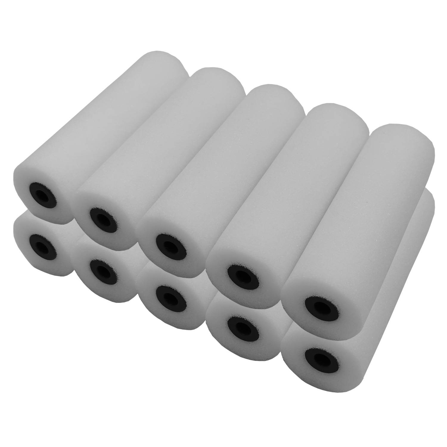 NYVI Lackier Set Essential 2x Farbroller Bügel 2x Farbwanne 10x Schaumwalzen