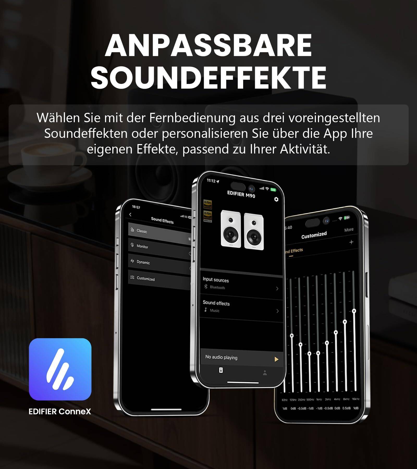 Edifier M90 PC-Lautsprecher, 100W RMS, Hi-Res Audio, LDAC, Bluetooth 6.0 – Weiß