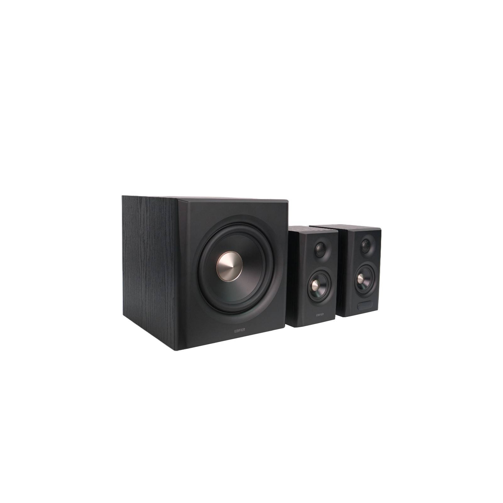 Edifier S355DB Hi-Res 2.1 Lautsprechersystem – 150 W RMS, 5,8 GHz Wireless, Dreifach-DSP-Verstärker, Schwarz