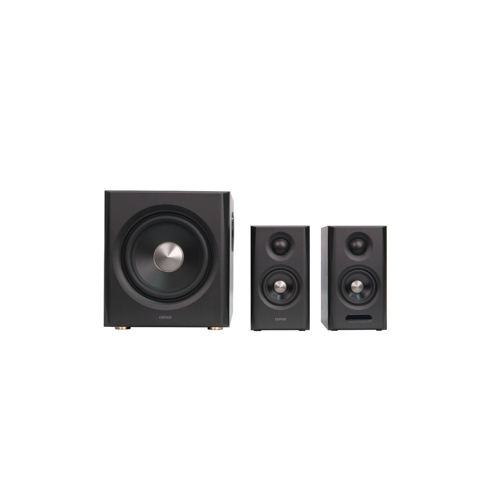Edifier S355DB Hi-Res 2.1 Lautsprechersystem – 150 W RMS, 5,8 GHz Wireless, Dreifach-DSP-Verstärker, Nussbraun