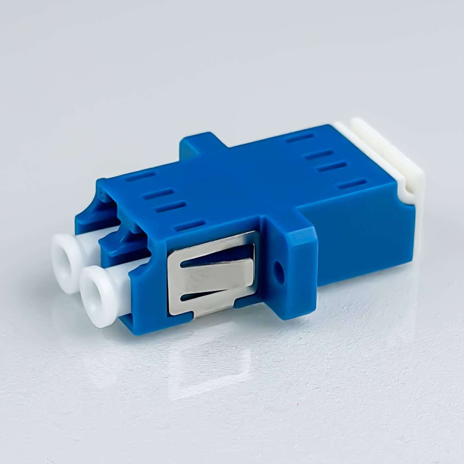 hb-digital LWL Verbinder LC/UPC Duplex OS1/OS2 Singlemode Shutter blau