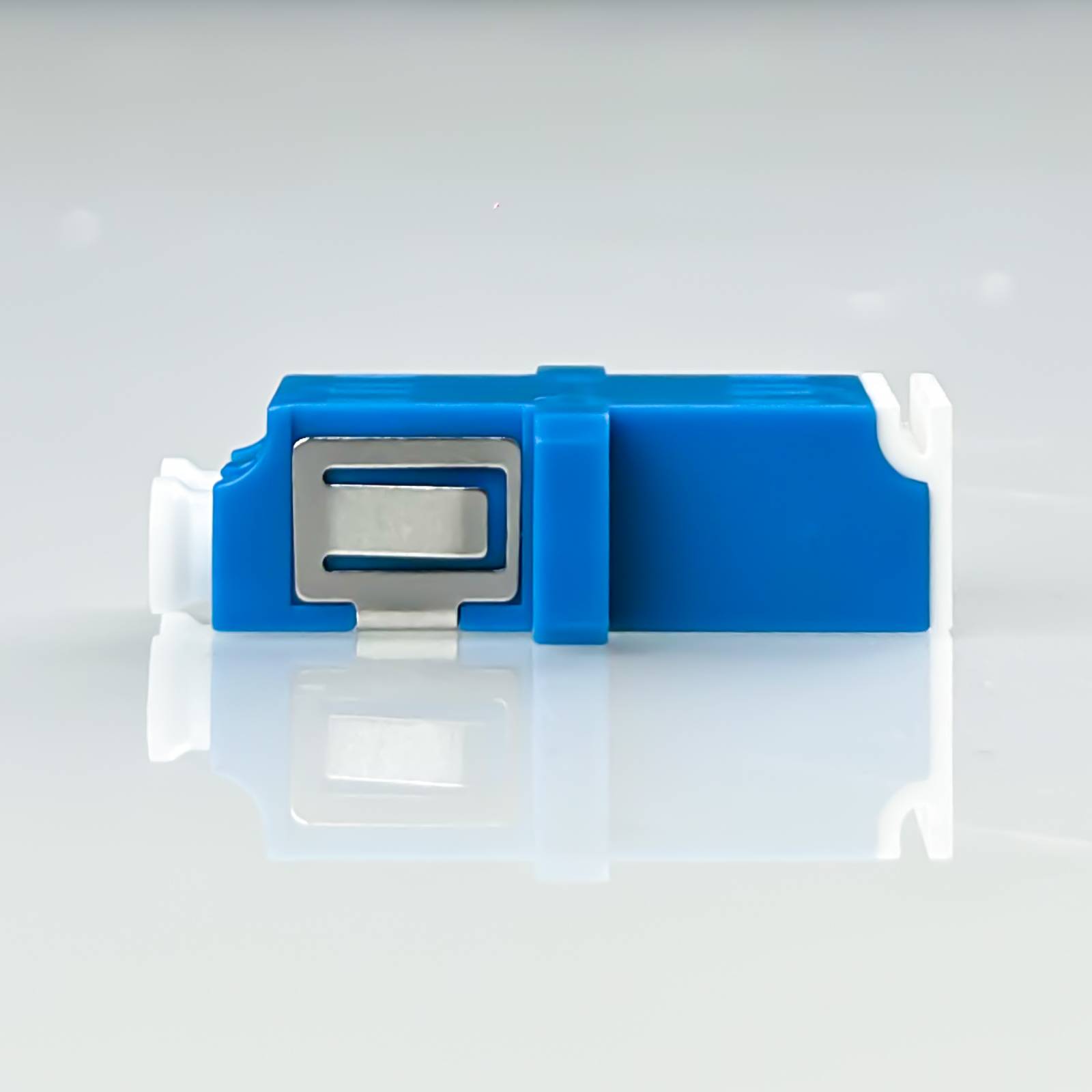 hb-digital LWL Verbinder LC/UPC Duplex OS1/OS2 Singlemode Shutter blau