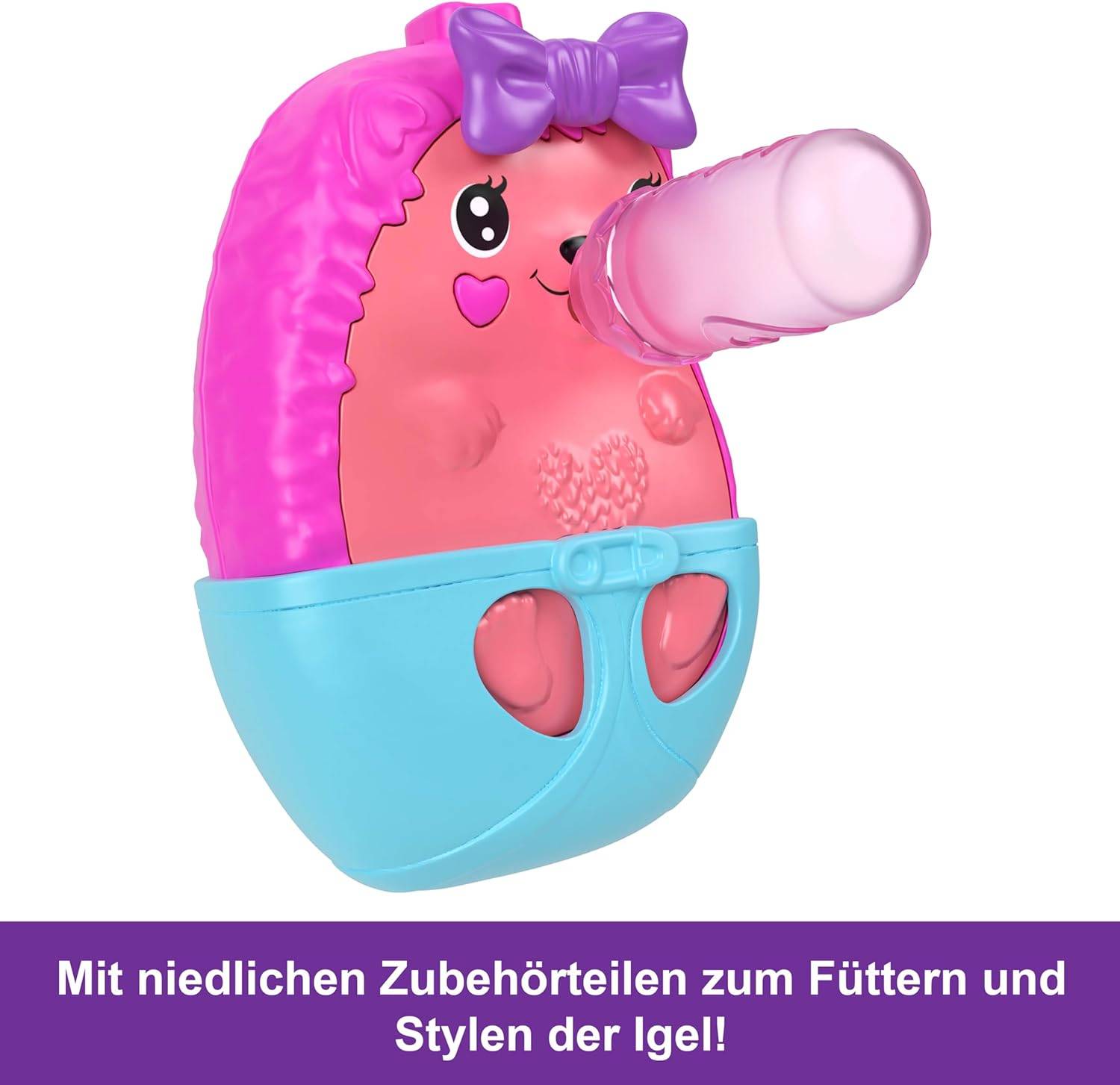 Mattel JBJ91 - Polly Pocket Igel-Mama & Baby Schatulle
