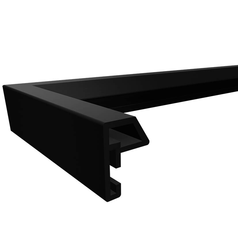 BILDERRAHMEN Steel Style Kunststoff Bilderrahmen 30x45 cm Schwarz