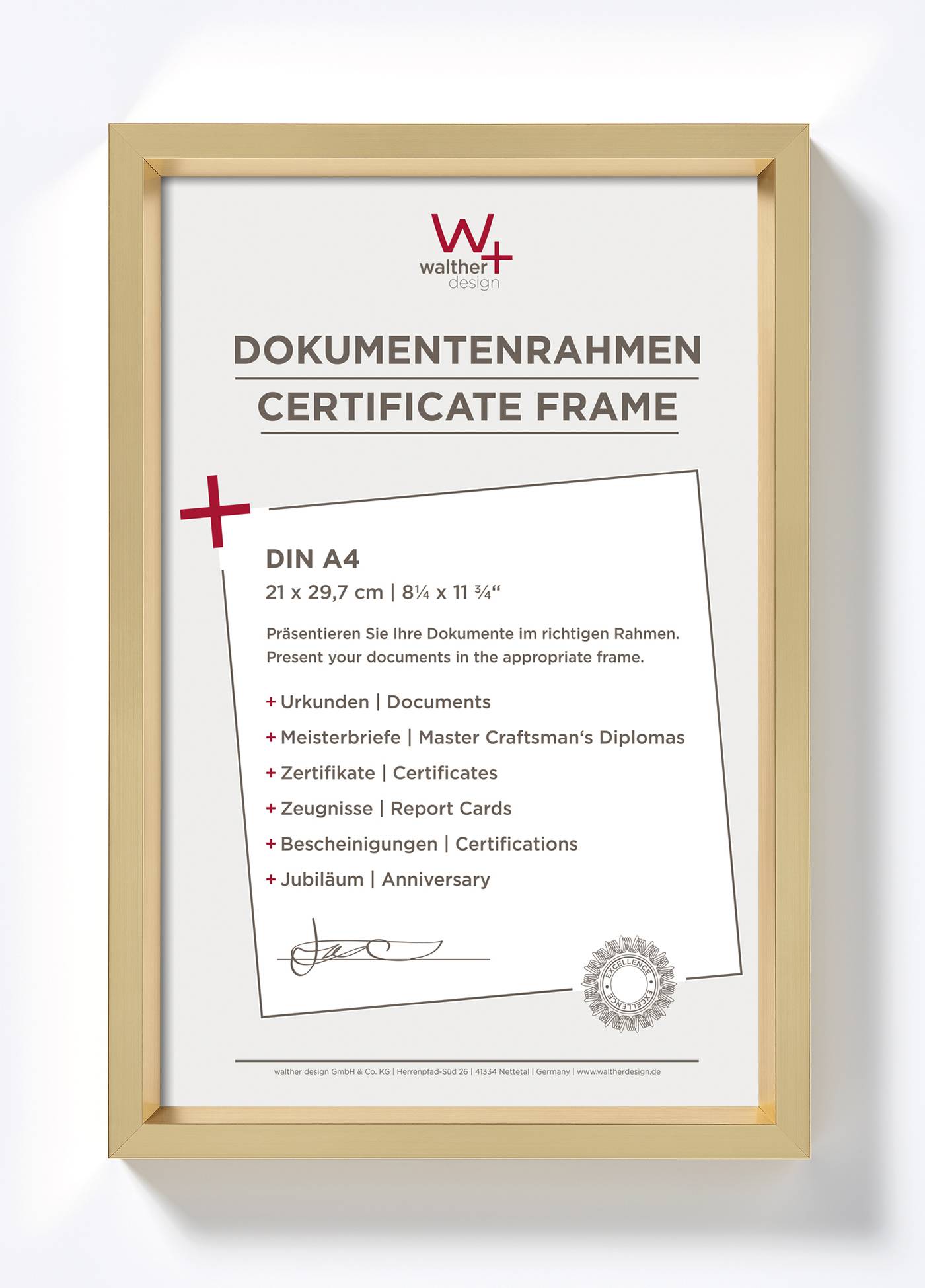 BILDERRAHMEN Steel Style Kunststoff Rahmen 40x50 cm Stahl