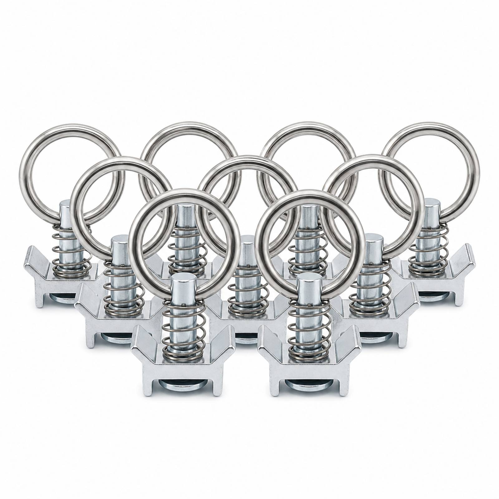 10x Airlineschiene Fitting 1 Zoll 25,4mm Zurröse Airline Schiene SWL/WLL daN 900
