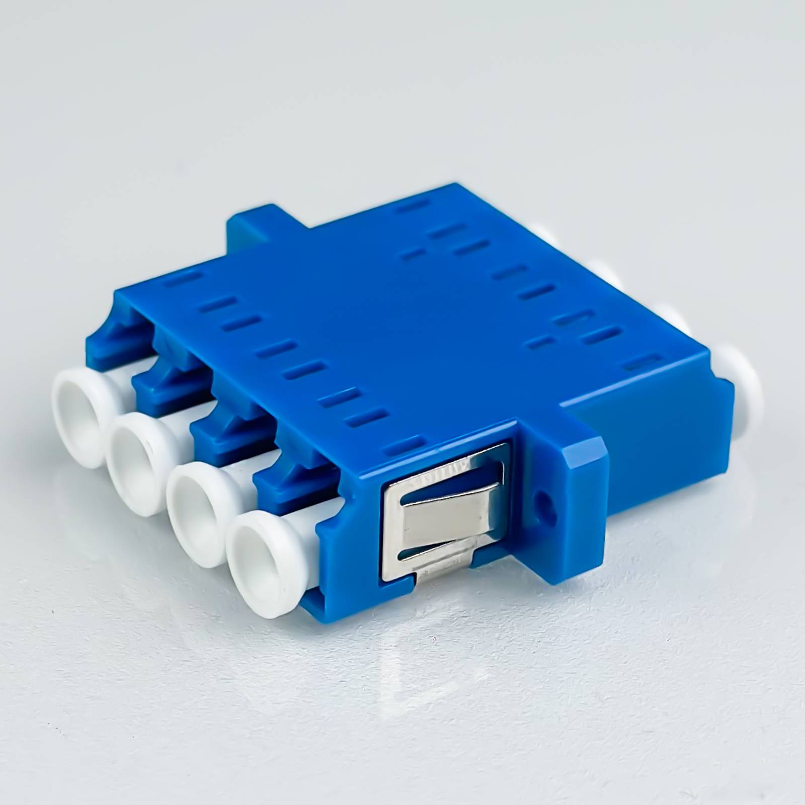 hb-digital LWL Verbinder LC/UPC Quad OS1/OS2 Singlemode blau