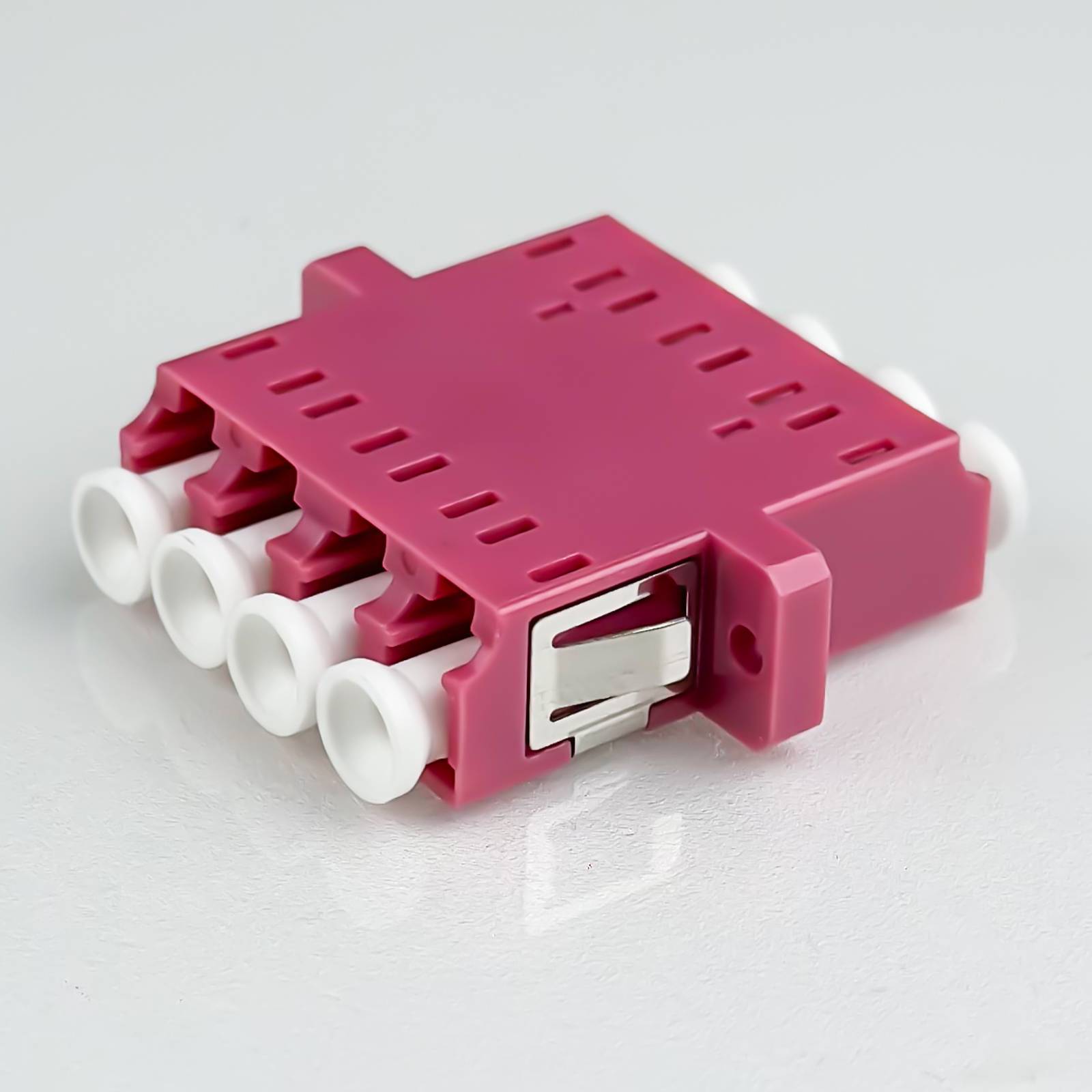 hb-digital LWL Verbinder LC/UPC Quad OM4 Multimode violett