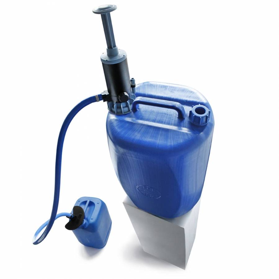 Handpumpe JP-07 - Polypropylen - 20 l/min - blau - Tauchrohrdurchmesser max. 31 mm - ölige Substanzen