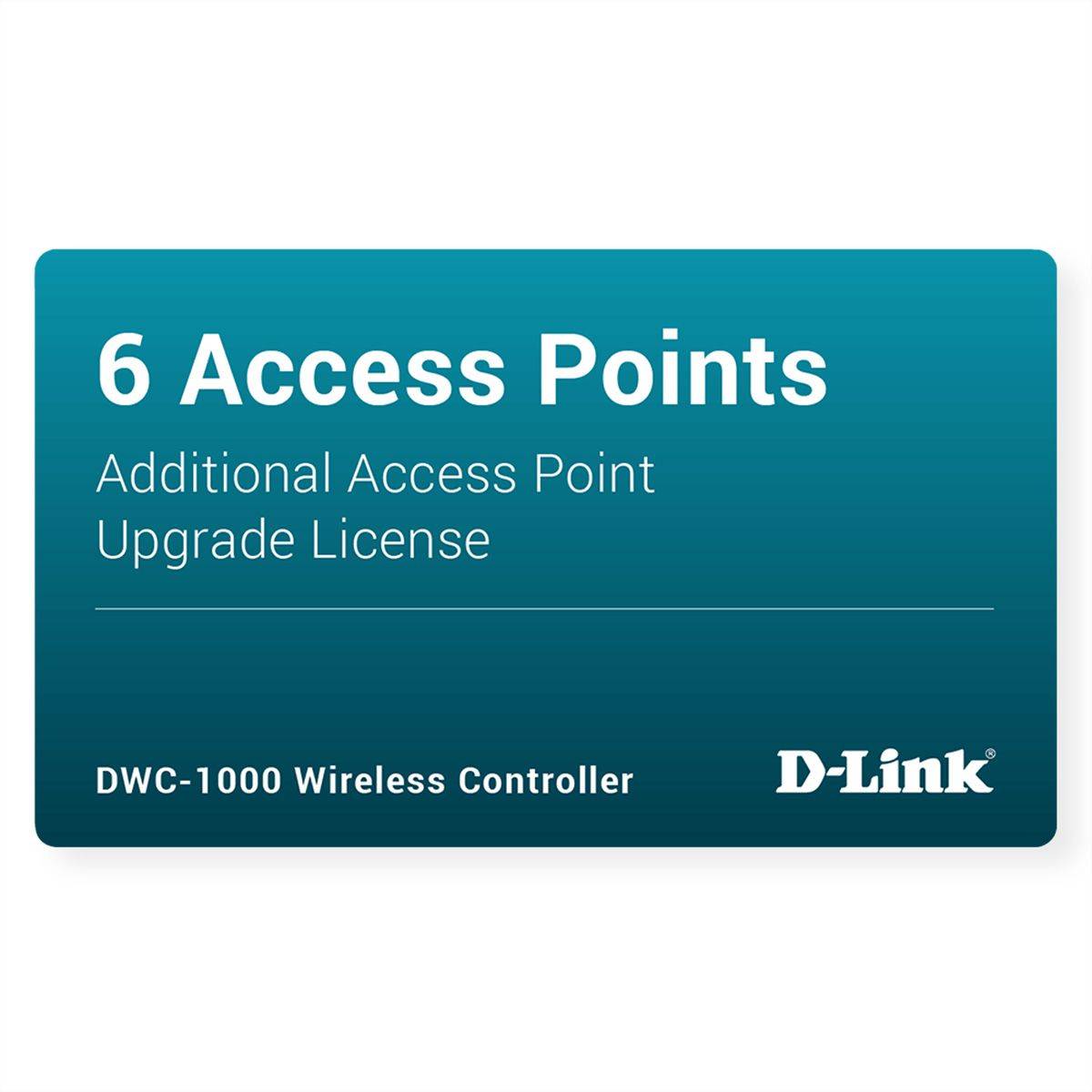 D-Link-Lizenzkar­te mit der Bezeich­nung „6 Access Points