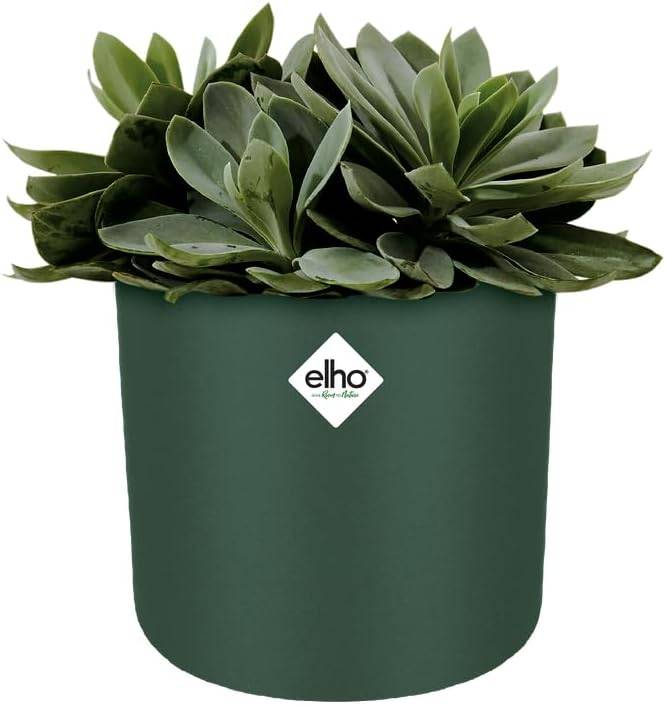 B.for Soft Rund 18 Blumentopf für Innen Ø 18.3 x H 16.7 cm Grün recycling